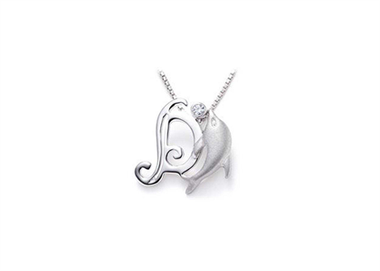 Rhodium Plated | Alphabet Pendants